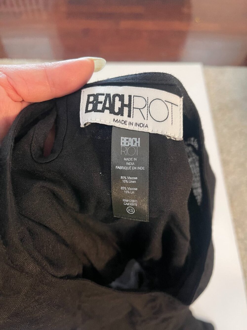 Beach Riot Weston Black Cutout Puff Sleeve Maxi Dress XS - Picture 9 of 9